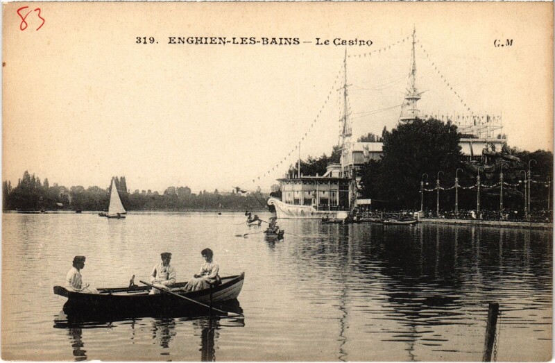 Carte postale ancienne Enghien les Bains Le Casino France à Enghien-les-Bains