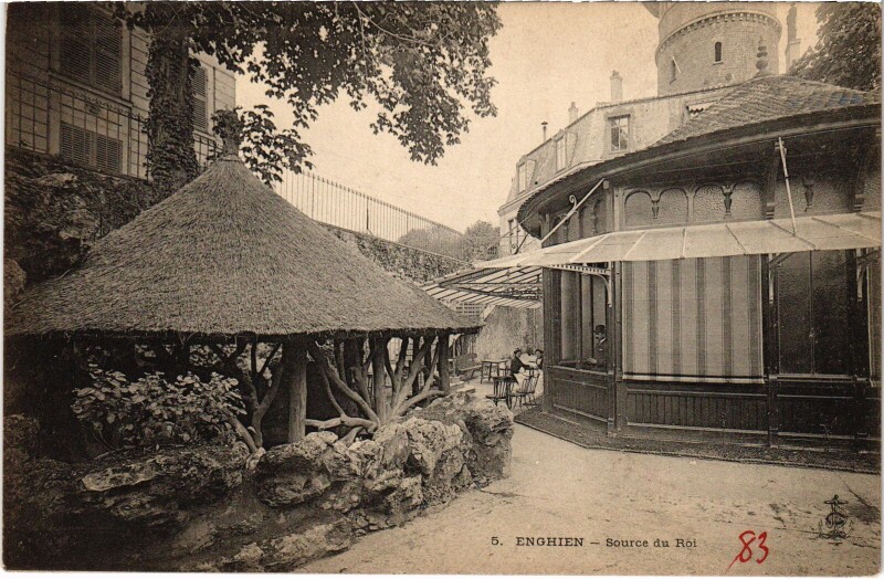 Carte postale ancienne Enghien les Bains Source du Roi France à Enghien-les-Bains