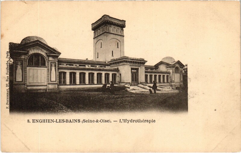 Carte postale ancienne Enghien les Bains L'Hydrotherapie France à Enghien-les-Bains