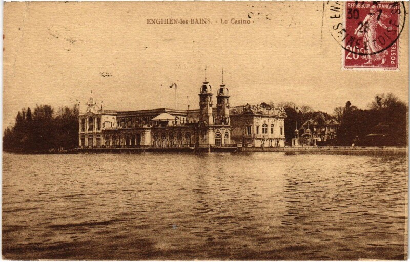 Carte postale ancienne Enghien les Bains Le Casino France à Enghien-les-Bains