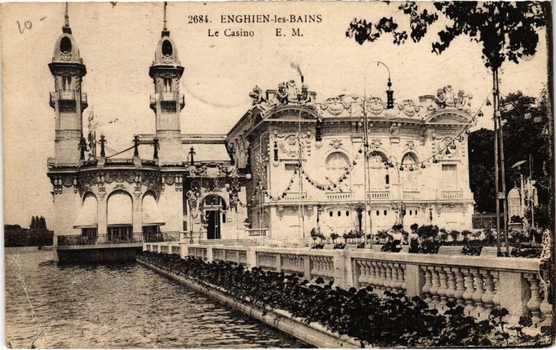 Carte postale ancienne Enghien les Bains Le Casino France à Enghien-les-Bains