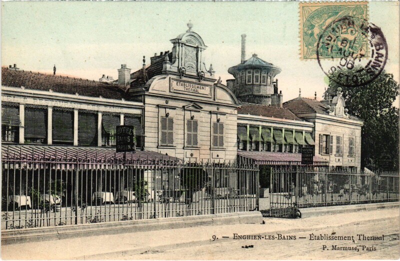 Carte postale ancienne Enghien les Bains Etablissement Thermal France à Enghien-les-Bains