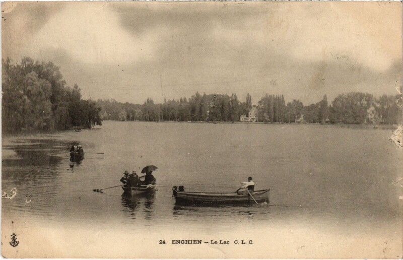 Carte postale ancienne Enghien les Bains Le Lac France à Enghien-les-Bains