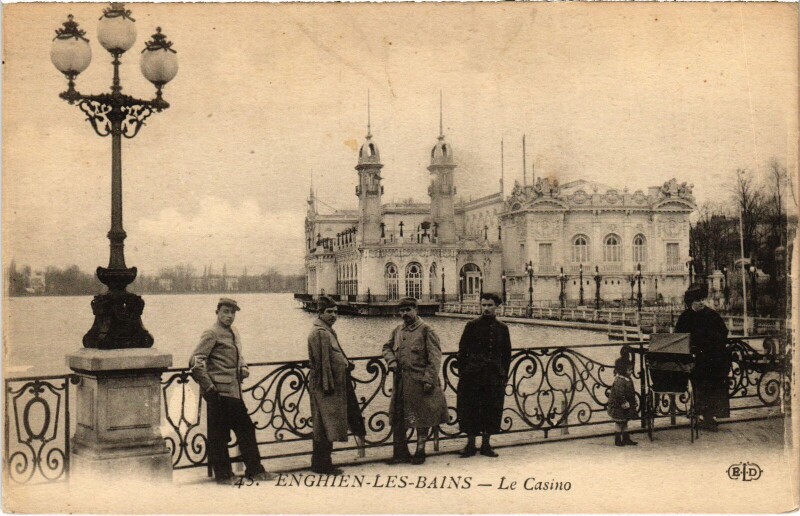 Carte postale ancienne Enghien les Bains Le Casino France à Enghien-les-Bains