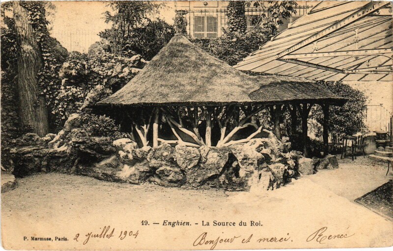 Carte postale ancienne Enghien les Bains La Source du Roi France à Enghien-les-Bains
