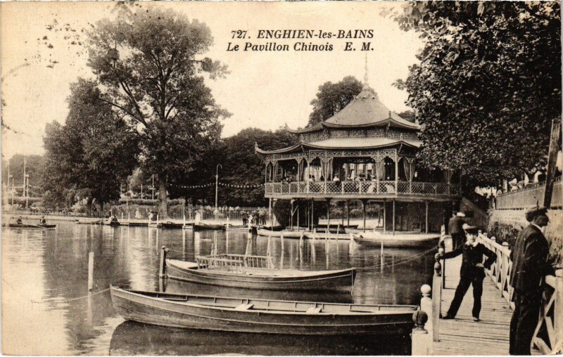 Carte postale ancienne Enghien les Bains Le Pavillon Chinois France à Enghien-les-Bains