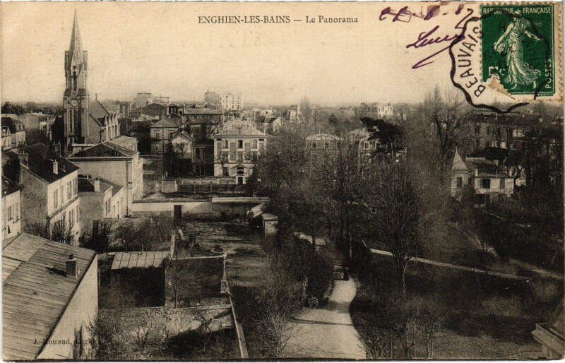 Carte postale ancienne Enghien les Bains Le Panorama France à Enghien-les-Bains