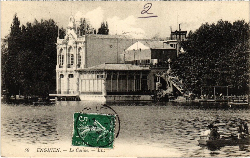 Carte postale ancienne Enghien les Bains Le Casino France à Enghien-les-Bains
