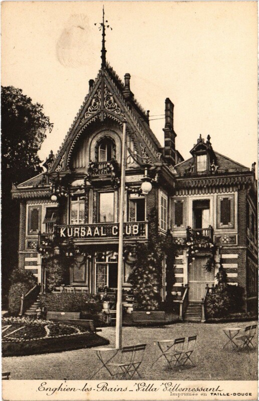 Carte postale ancienne Enghien les Bains Villa Villemessant France à Enghien-les-Bains