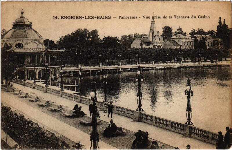 Carte postale ancienne Enghien les Bains Panorama, Vue prise de la Terrasse France à Enghien-les-Bains