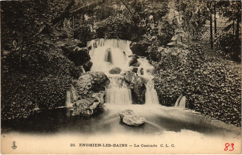 Carte postale ancienne Enghien les Bains La Cascade France à Enghien-les-Bains