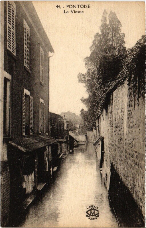 Carte postale ancienne Pontoise La Viosne France à Pontoise