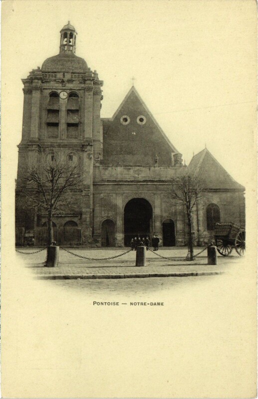 Carte postale ancienne Pontoise Notre-Dame France à Pontoise
