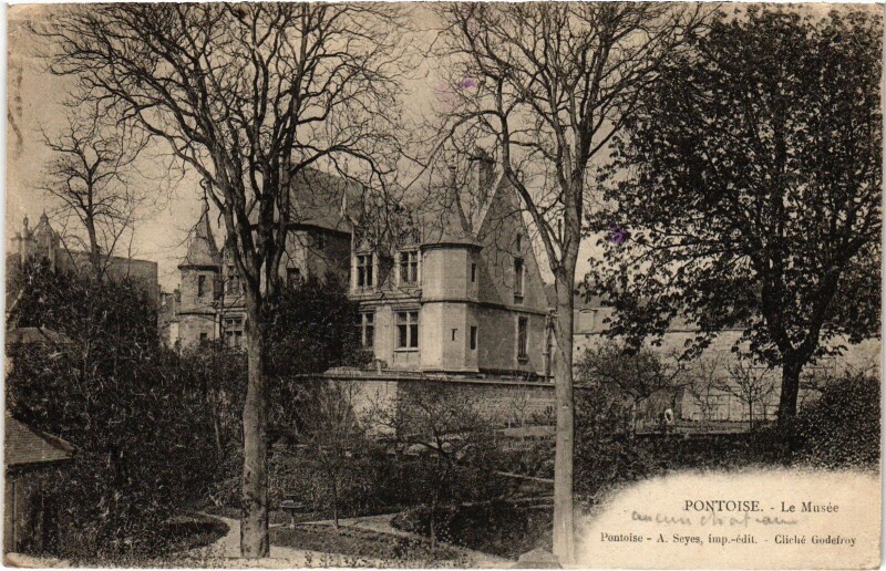 Carte postale ancienne Pontoise Le Musee France à Pontoise