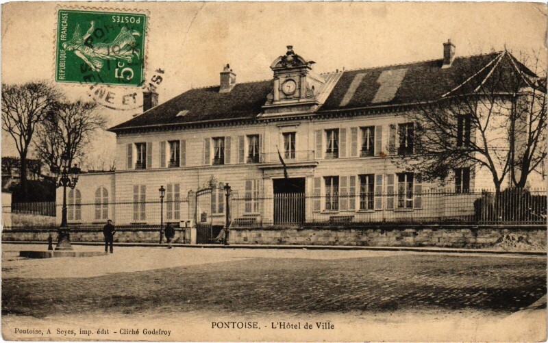 Carte postale ancienne Pontoise L'Hotel de Ville France à Pontoise