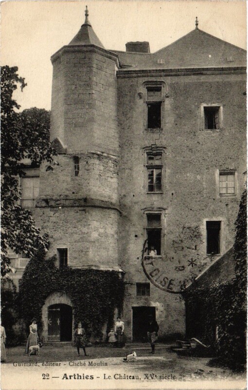 Carte postale ancienne Arthies Le Chateau France à Arthies