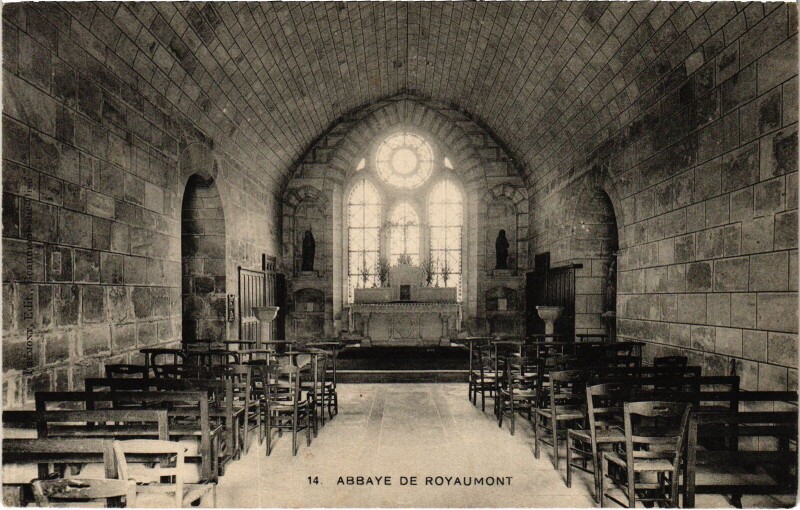 Carte postale ancienne Abbaye de Royaumont France