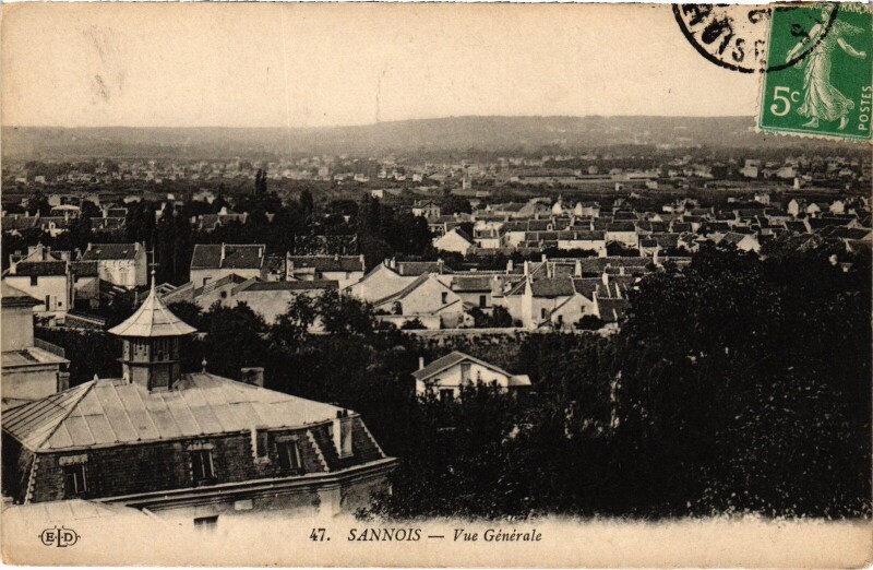 Carte postale ancienne Sannois Vue Generale France à Sannois