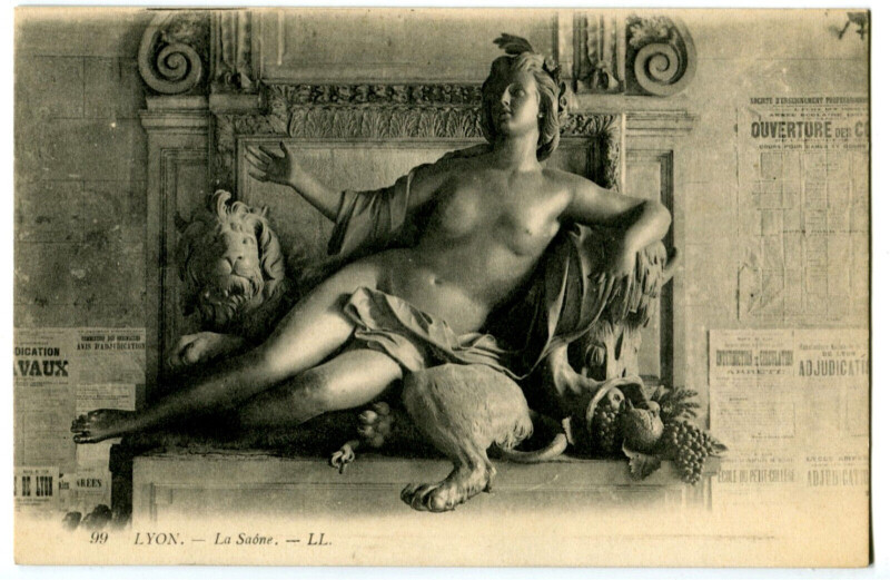 Carte postale ancienne Rhône Lyon La Saône