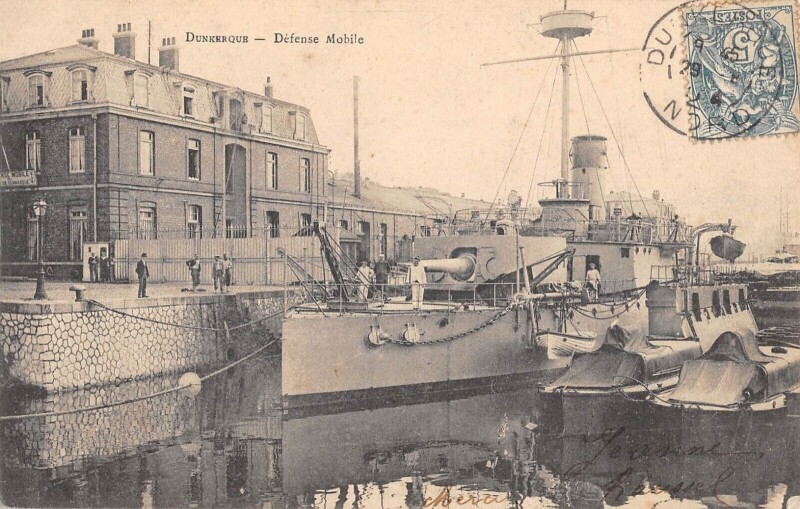 Carte postale ancienne Dunkerque Defense Mobile à Dunkerque