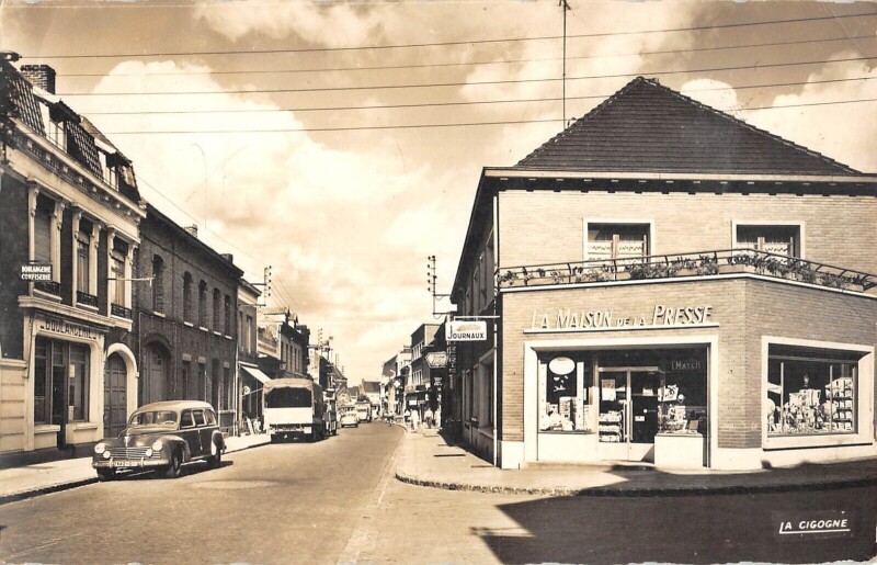 Carte postale ancienne Somain Rue Suzanne Lanoy à Somain