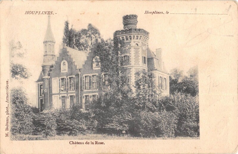 Carte postale ancienne Houplines Chateau De La Rose à Houplines