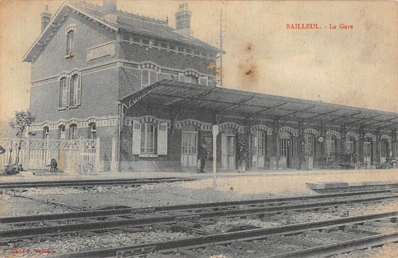 Carte postale ancienne Bailleul La Gare à Bailleul