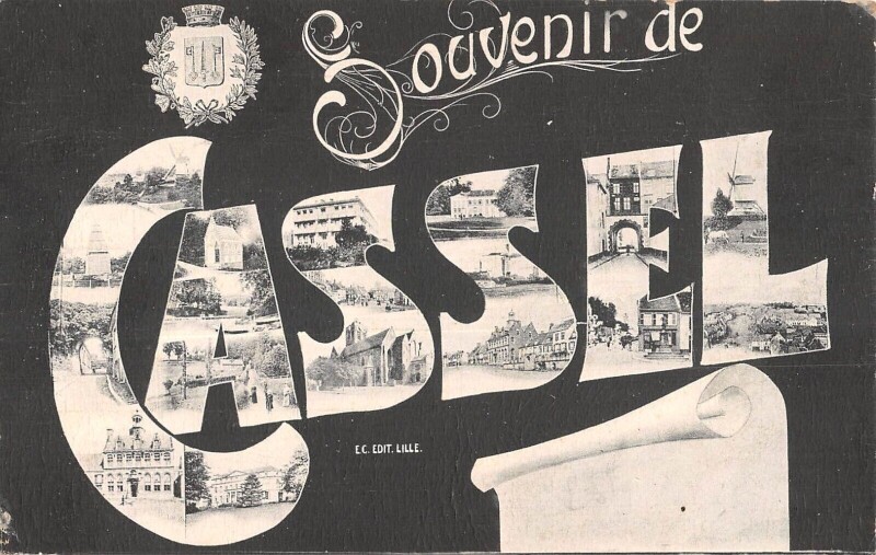 Carte postale ancienne Souvenir De Cassel à Cassel