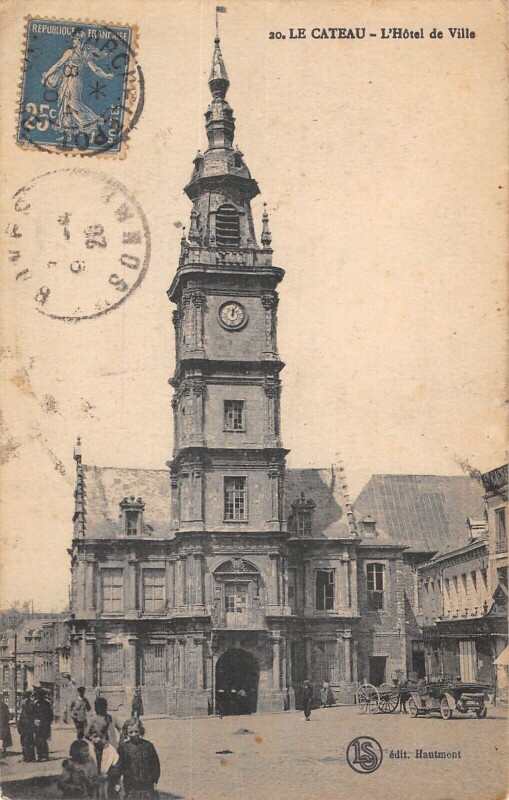 Carte postale ancienne Le Cateau Hotel De Ville
