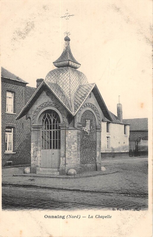 Carte postale ancienne Onnaing La Chapelle à Onnaing