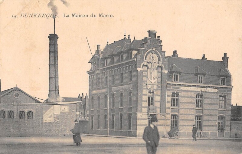 Carte postale ancienne Dunkerque Maison Du Marin à Dunkerque