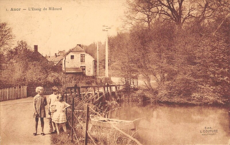 Carte postale ancienne Anor Etang De Milourd