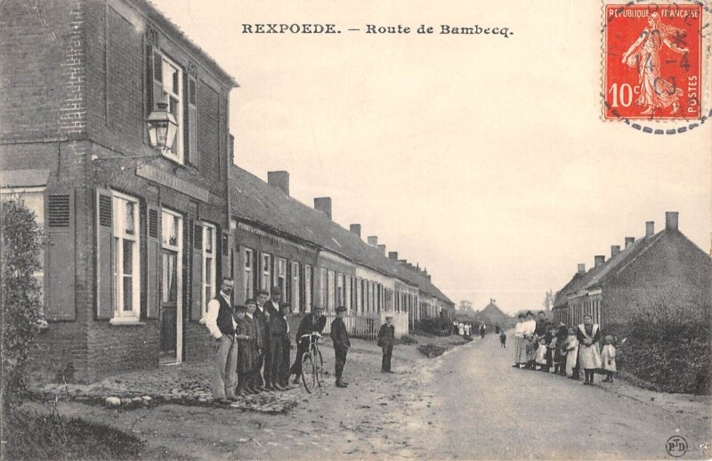 Carte postale ancienne Rexpoede Route De Bambecq