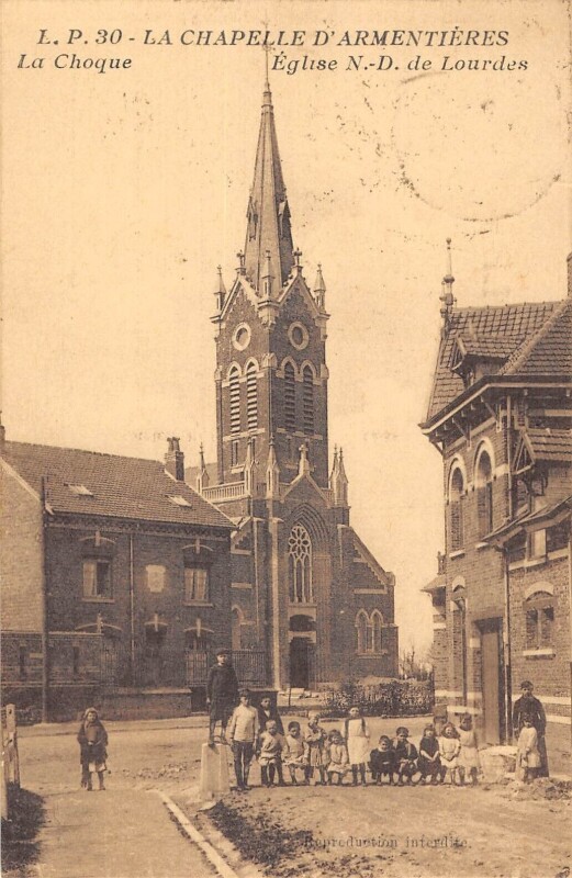 Carte postale ancienne La Chapelle D'Armentieres La Choque