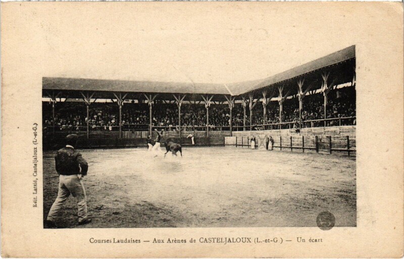 Carte postale ancienne Arenes de Casteljaloux un écart à Casteljaloux