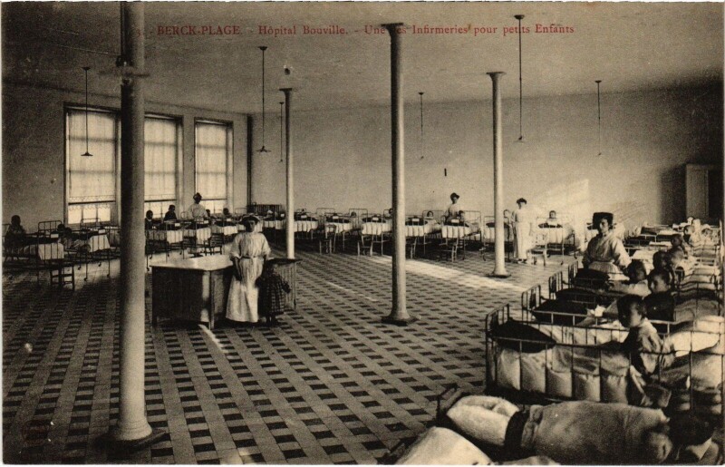 Carte postale ancienne Berck-Plage Hopital Bouville Infirmeries à Berck