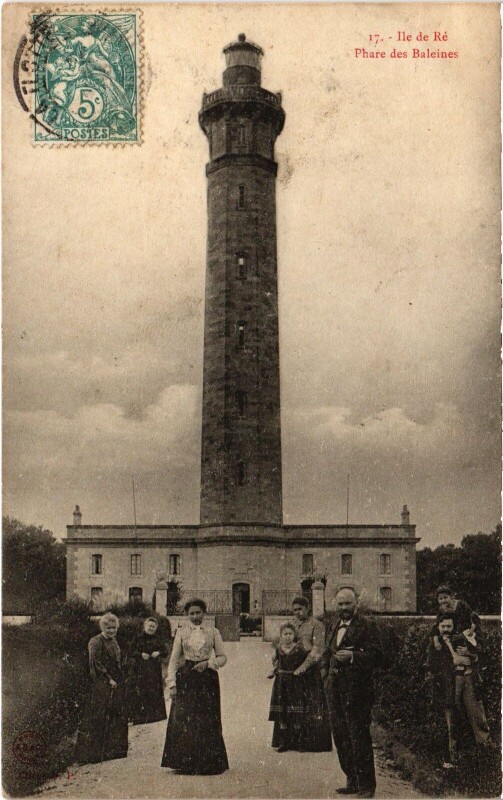Carte postale ancienne Ile de Ré Phare des Baleines Lighthouse