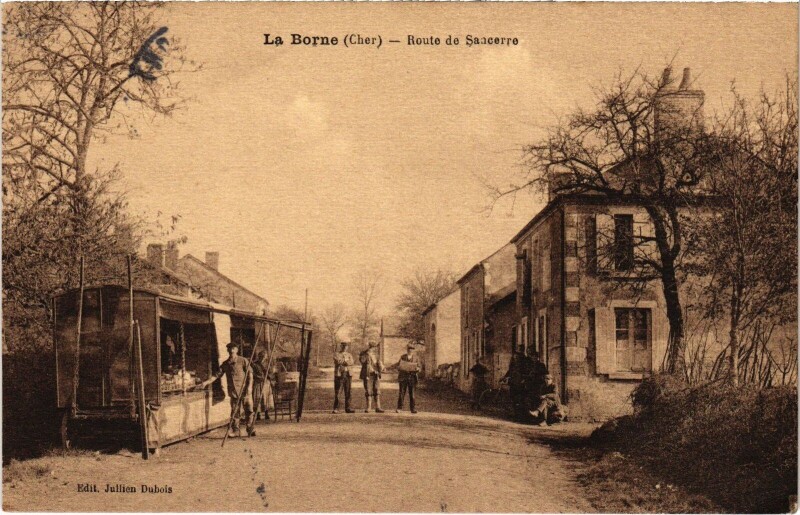 Carte postale ancienne La Borne Route de Sancerre à Sancerre