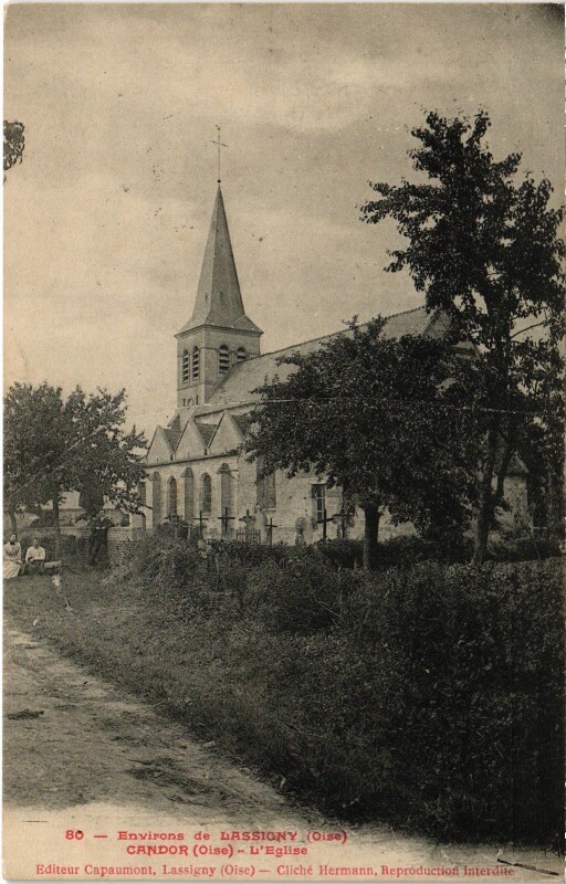 Carte postale ancienne Candor Eglise à Candor