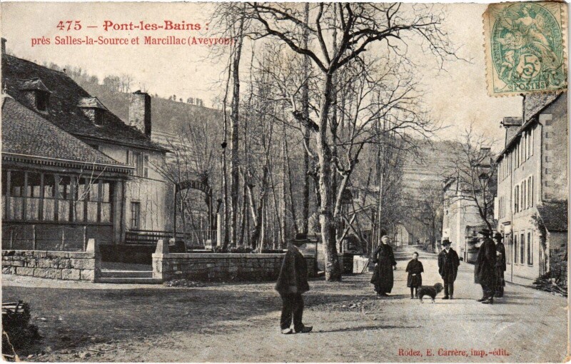 Carte postale ancienne Pont-les-Bains