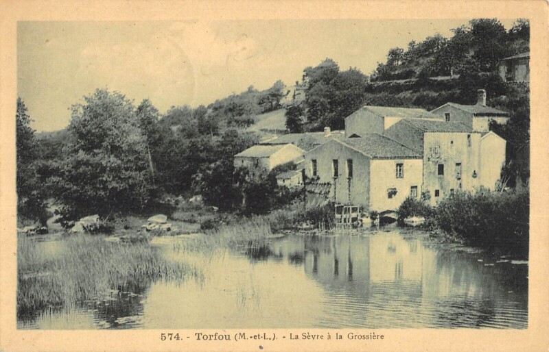 Carte postale ancienne Torfou La Sevre A La Grossiere