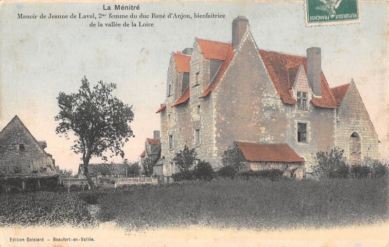 Carte postale ancienne Le Menitre Manoir De Jeanne De Laval