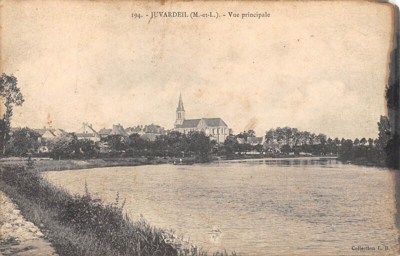 Carte postale ancienne Juvardeil Vue Principale à Juvardeil
