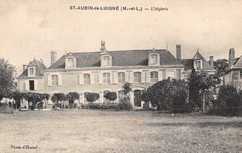Carte postale ancienne Saint Aubin De Luigne L'Aiglerie