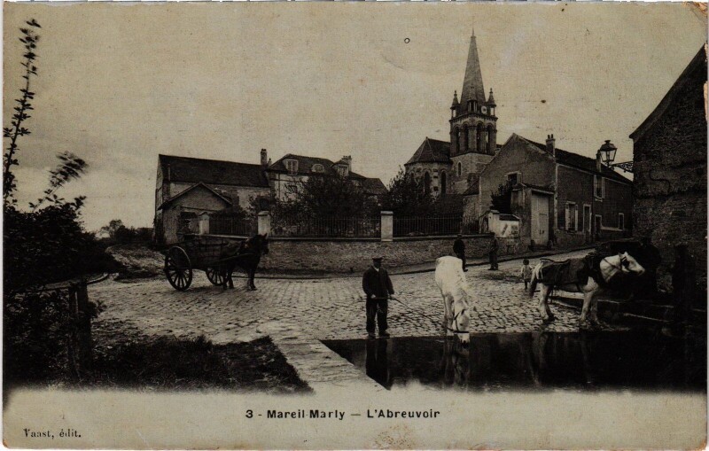 Carte postale ancienne Mareil-Marly Aubrevoir à Mareil-Marly