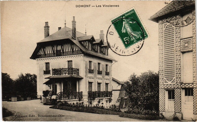 Carte postale ancienne Domont Les Vinciennes France à Domont