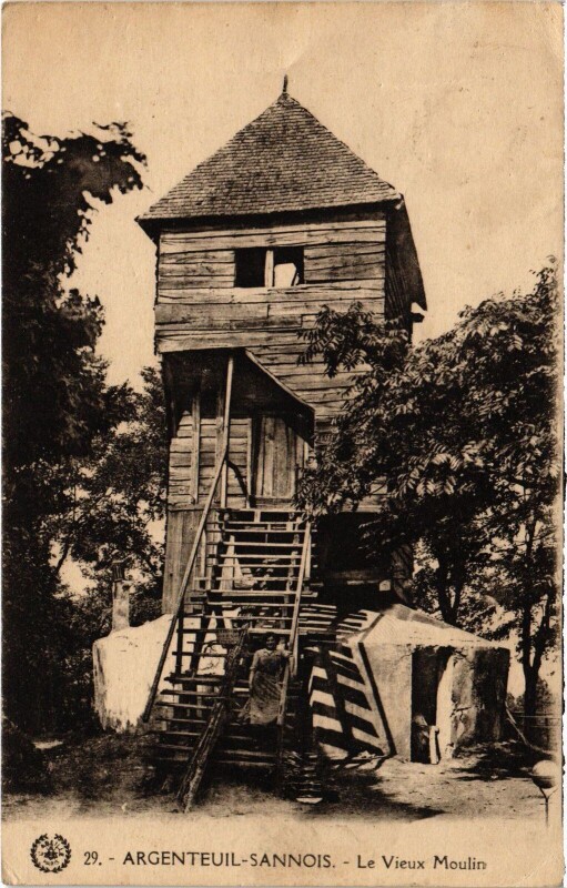 Carte postale ancienne Argenteuil Le Vieux Moulin France à Argenteuil