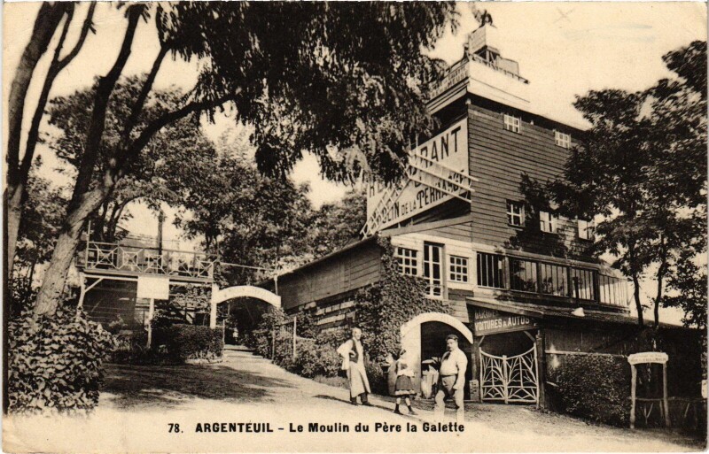 Carte postale ancienne Argenteuil Le Moulin du Pere la Galette France à Argenteuil