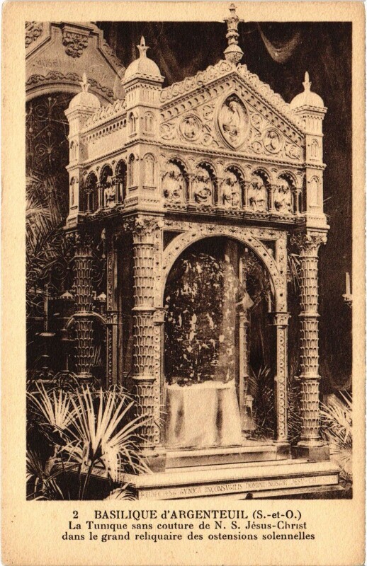 Carte postale ancienne Argenteuil La Tunique sans couture de N.S Jesus Christ France à Argenteuil