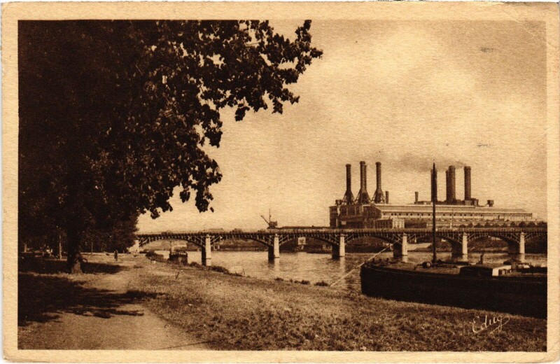 Carte postale ancienne Argenteuil Le Pont Neuf France à Argenteuil